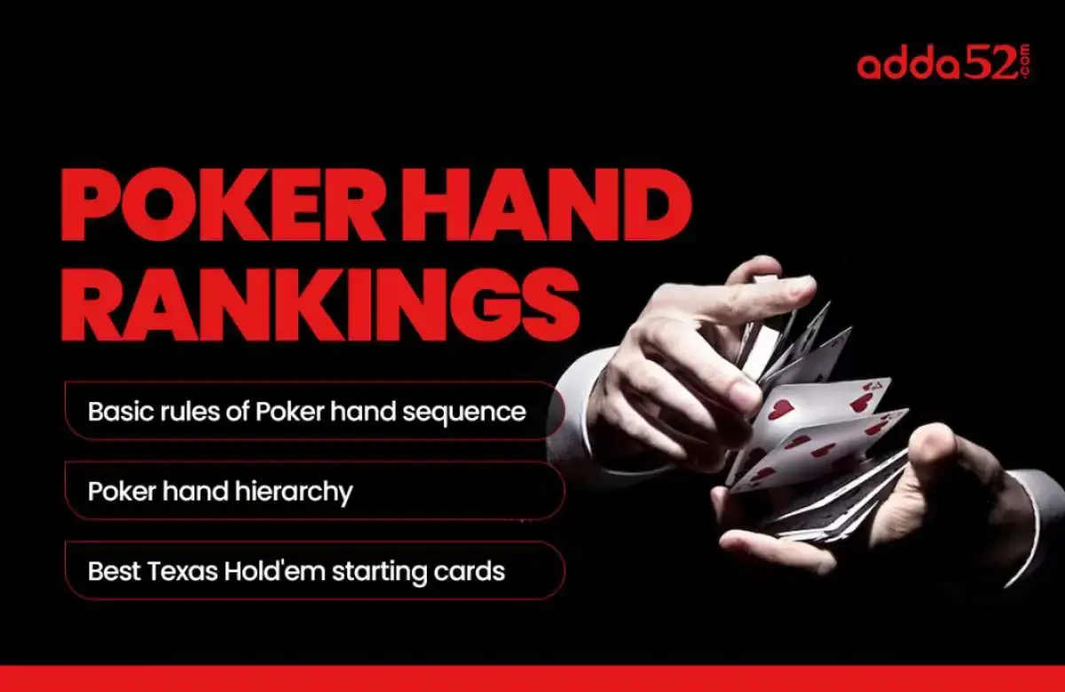 Poker Sequence Chart - Poker Hands Ranking & Hierarchy