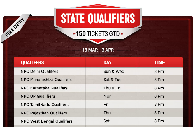 Qualifiers  Schedule